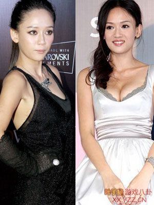 娱圈女星胸部大小伸缩似皮球
